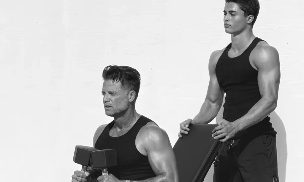 David and Shaya Charvet talk fitness and working together as father and son